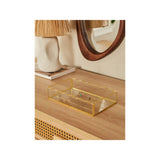 George Home gold scallop tray glass metal 25.5 cm, UK version