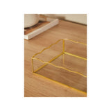 George Home gold scallop tray glass metal 25.5 cm, UK version