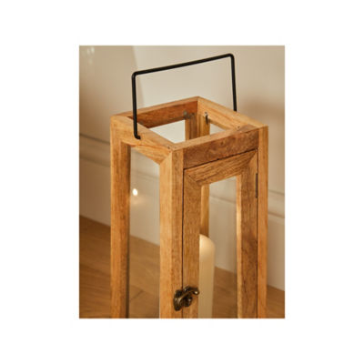 George Home large brown wooden lantern, imported from the UK