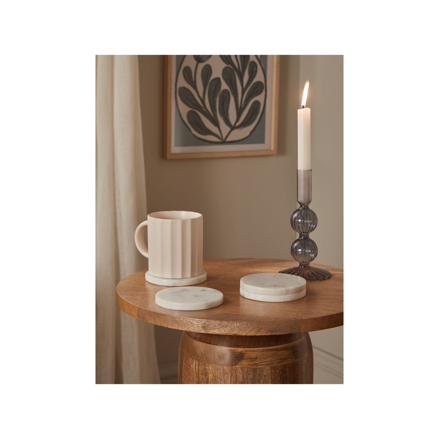 George Home marble coasters set of 4 10x10cm (British brand)