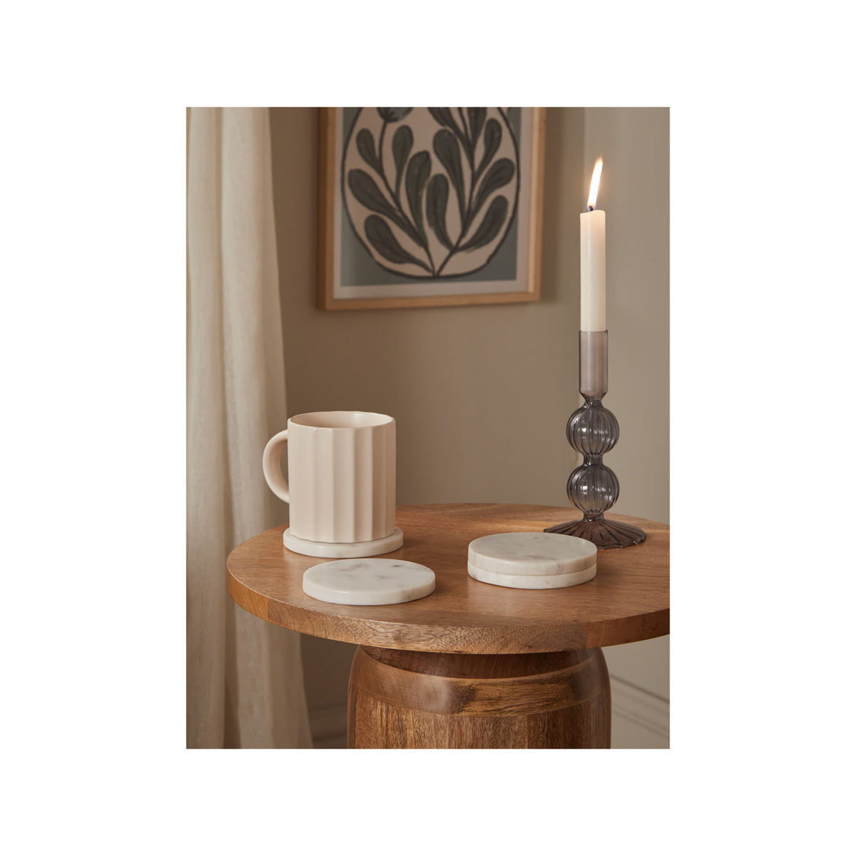 George Home marble coasters set of 4 10x10cm (British brand)