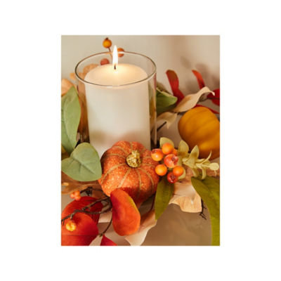 George Home orange harvest candle holder 38cm - British product