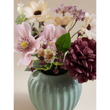 George Home artificial floral arrangement green ceramic pot, imported from the UK
