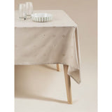 Cream cotton broderie tablecloth 230x140cm - British product