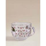 Gonk Cappuccino Mug clear glass 13.6cm - British product