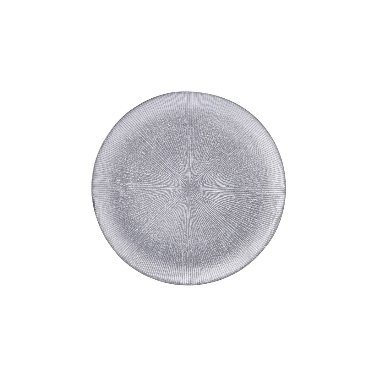 Silver glass dinner plate 27cm, UK version