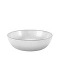 Silver glass serving bowl 22.3cm diameter for salads and desserts - British product