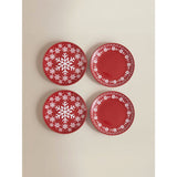 Christmas red icon side plates 19cm, imported from the UK