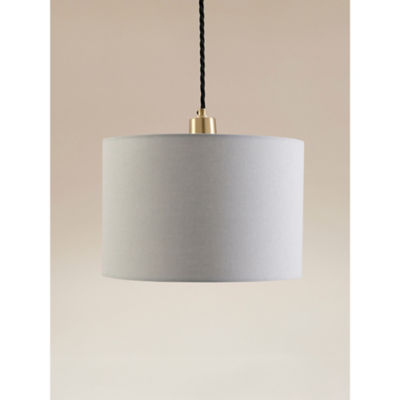 George Home linen-effect cylinder shade 20x30x30 cm, UK version