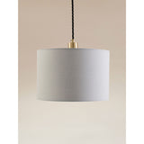 George Home linen-effect cylinder shade 20x30x30 cm, UK version