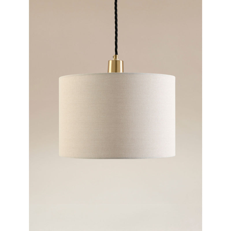 George Home linen-effect cylinder shade 20x30x30cm, UK version