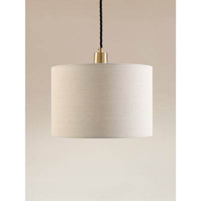 George Home linen-effect cylinder shade 20x30x30cm, UK version