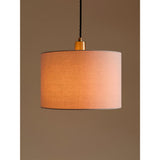 George Home linen-effect cylinder shade 20x30x30cm, UK version