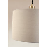 George Home linen-effect cylinder shade 20x30x30cm, UK version