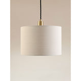 George Home linen-effect cylinder shade 20x30x30cm, UK version