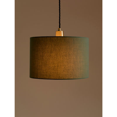 George Home linen-effect cylinder shade 20x30x30 cm, UK version