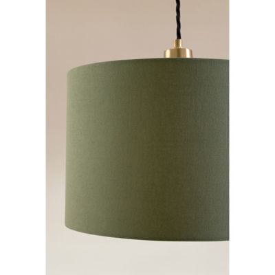 George Home linen-effect cylinder shade 20x30x30 cm, UK version
