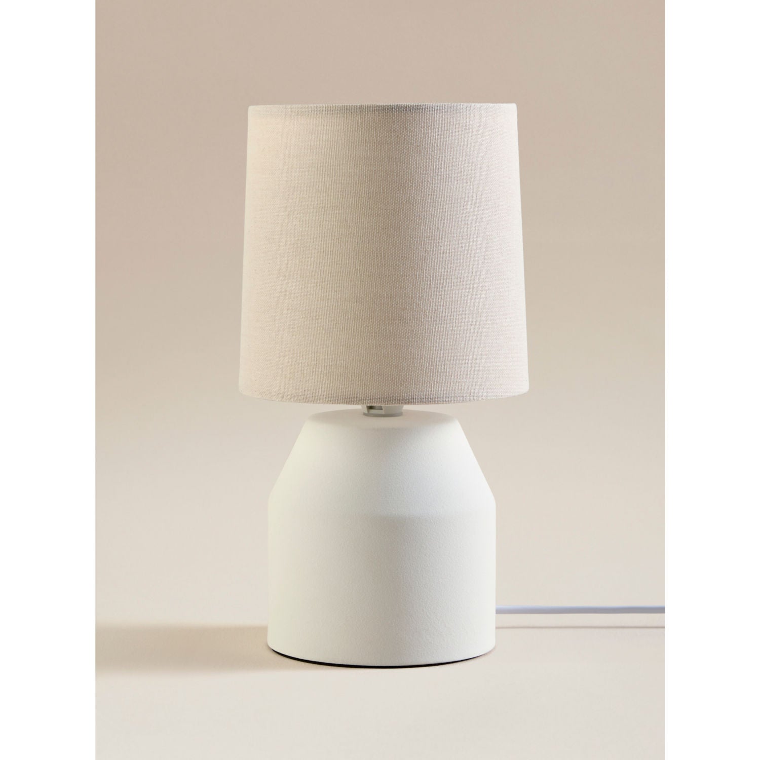 George Home ceramic table lamp cream small 26cm (British brand)