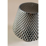 George Home silver-tone diamond glass table lamp (British brand)
