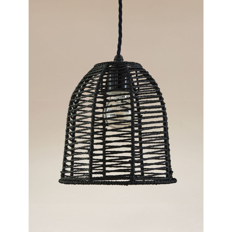 George Home natural rattan lampshade 22x22x23 cm, imported from the UK