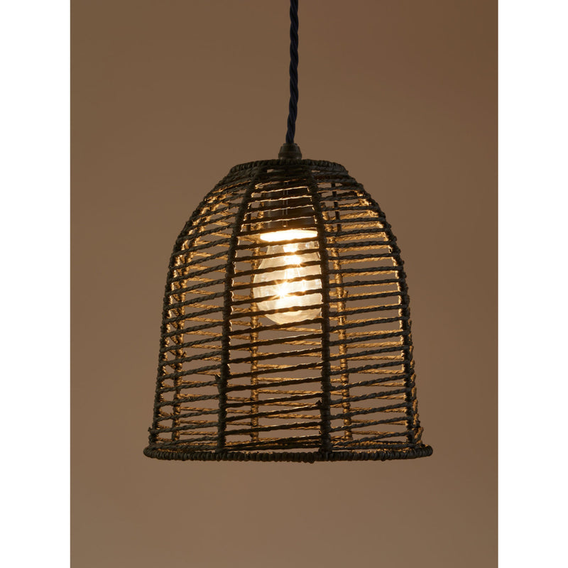 George Home natural rattan lampshade 22x22x23 cm, imported from the UK