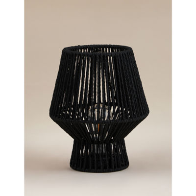 George Home black paper rope table lamp, imported from the UK