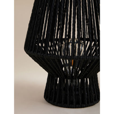 George Home black paper rope table lamp, imported from the UK