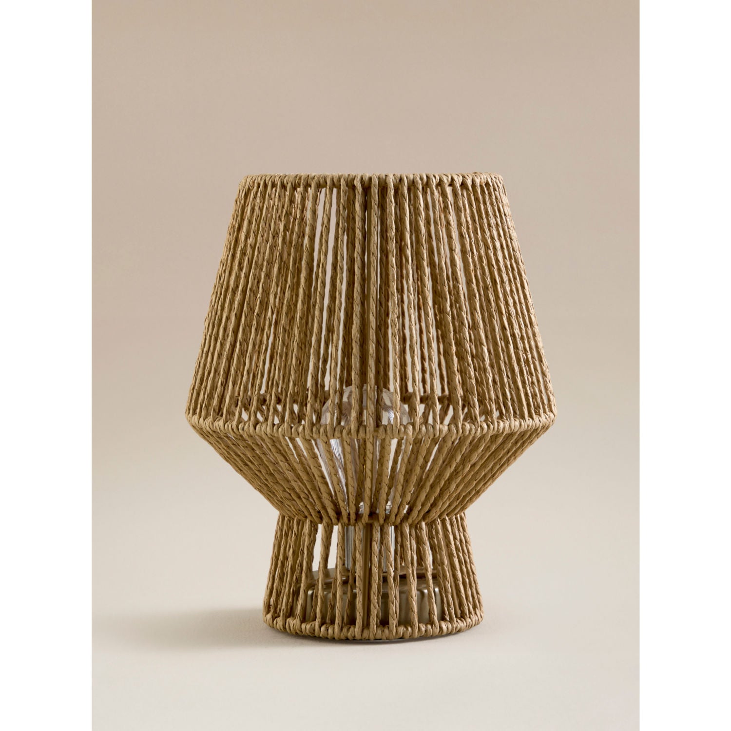 George Home natural paper rope table lamp compact - British product