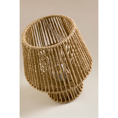 George Home natural paper rope table lamp compact - British product