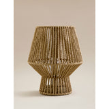 George Home natural paper rope table lamp compact - British product