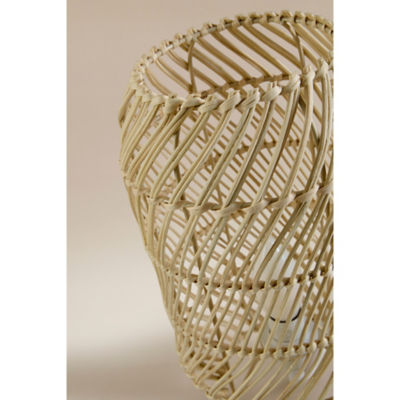 George Home natural rattan table lamp, UK version