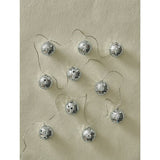 George Home silver-tone disco ball string lights 10 piece - British product