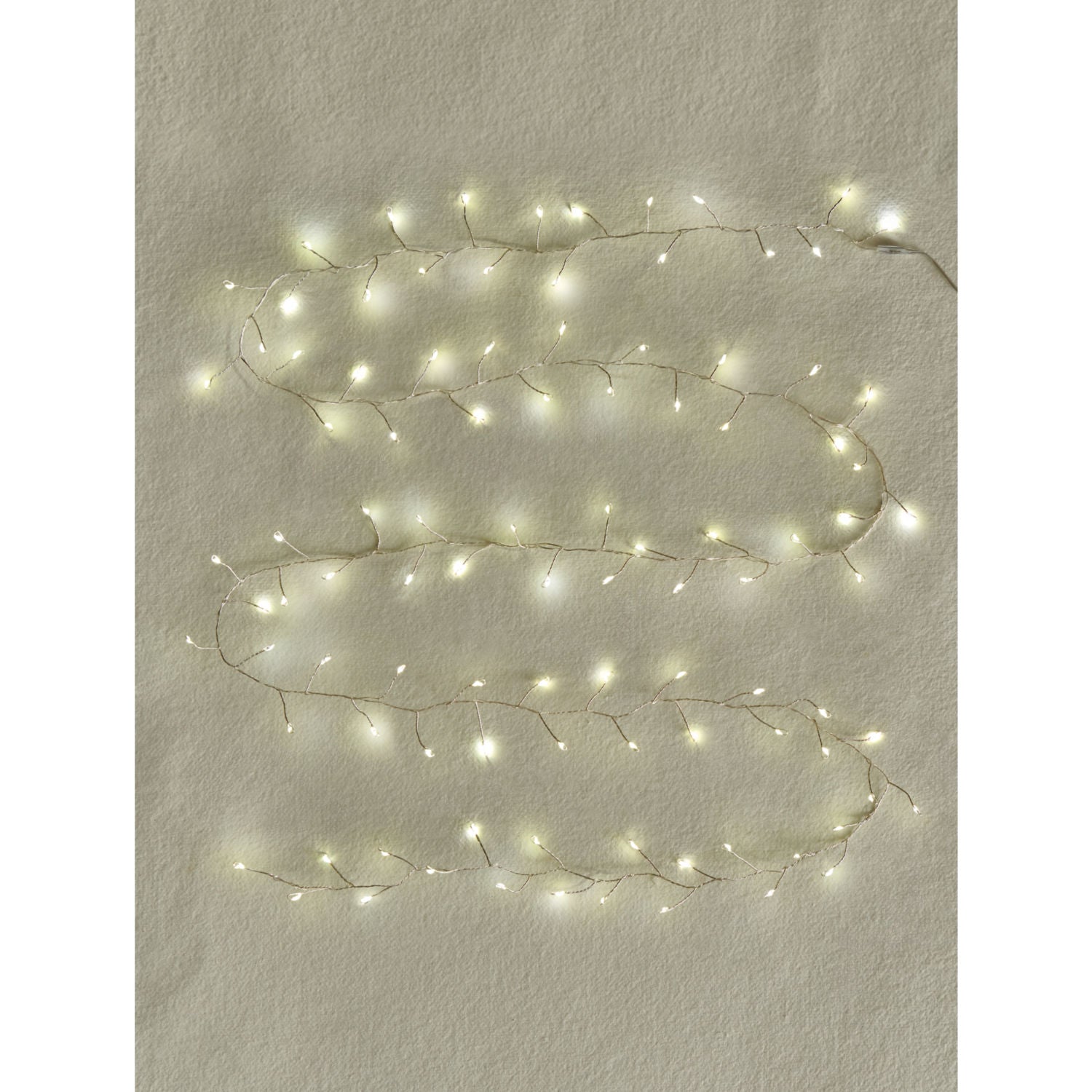 Clear plastic firecracker lights 220cm - British product