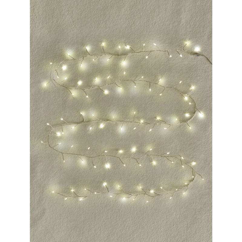 Clear plastic firecracker lights 220cm - British product