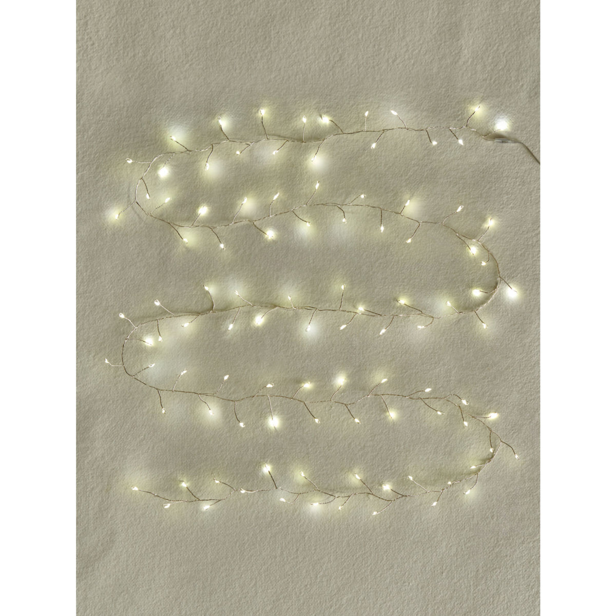 Clear plastic firecracker lights 220cm - British product