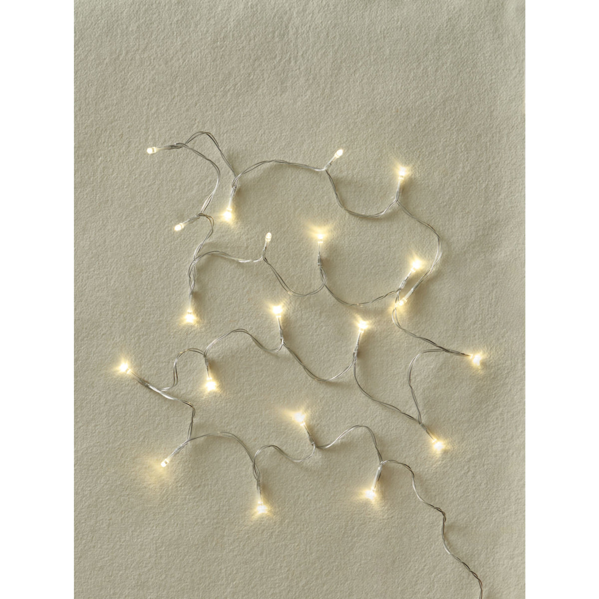 20 warm white ASDA string lights, UK version