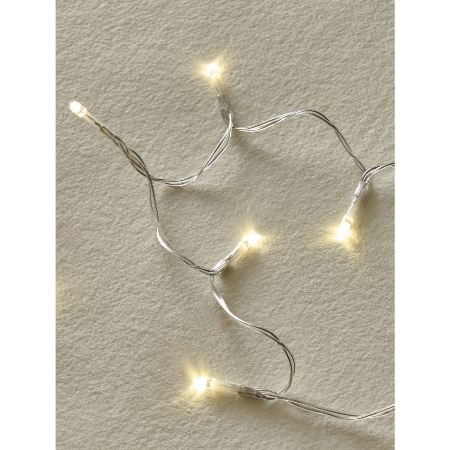 20 warm white ASDA string lights, UK version