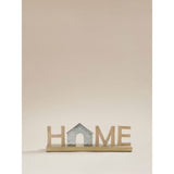 Natural Winter Wooden Home Sign mango wood, UK version