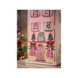GH ceramic house ornament pink 9x6x20cm - British product