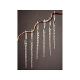 GH clear icicle baubles set of 6 18cm - British product