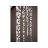 GH clear icicle baubles set of 6 18cm - British product