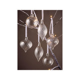 GH glass ribbed baubles set of 6 (British brand)