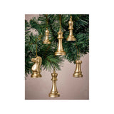 GH gold-tone chess baubles set of 6 polyresin (British brand)