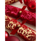 Deluxe Christmas crackers red and gold set of 6, imported from the UK