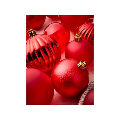 GH red shatterproof baubles 30 pack, UK version