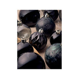 GH black baubles set of 30 6 and 7 cm (British brand)