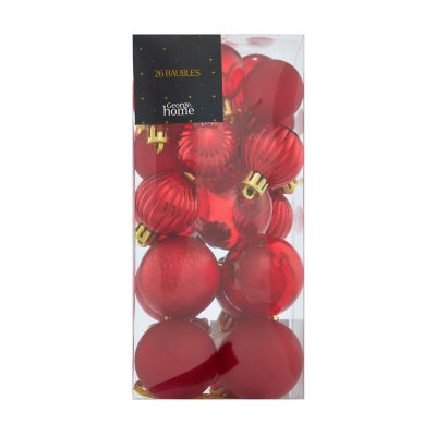 GH mini baubles 26 pack red - British product