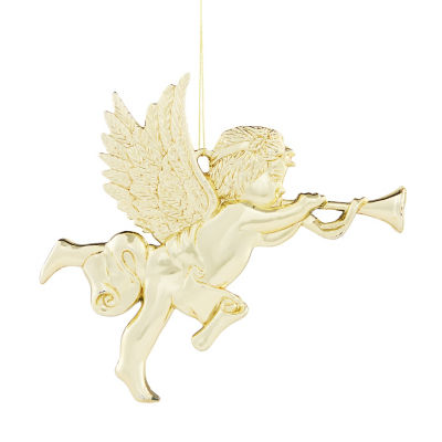 GH cherub bauble gold tone 8.3x8.9cm, imported from the UK