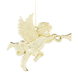 GH cherub bauble gold tone 8.3x8.9cm, imported from the UK