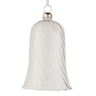 GH glass Christmas bell bauble 8 x 8 x 11cm (British brand)